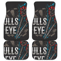 Bullseye Darts Print Front and Back Car Floor Mats