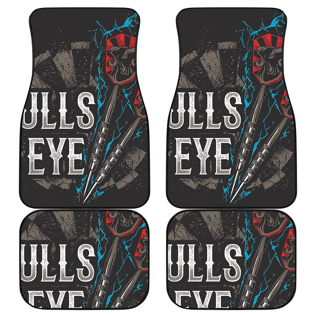Bullseye Darts Print Front and Back Car Floor Mats
