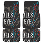 Bullseye Darts Print Front and Back Car Floor Mats