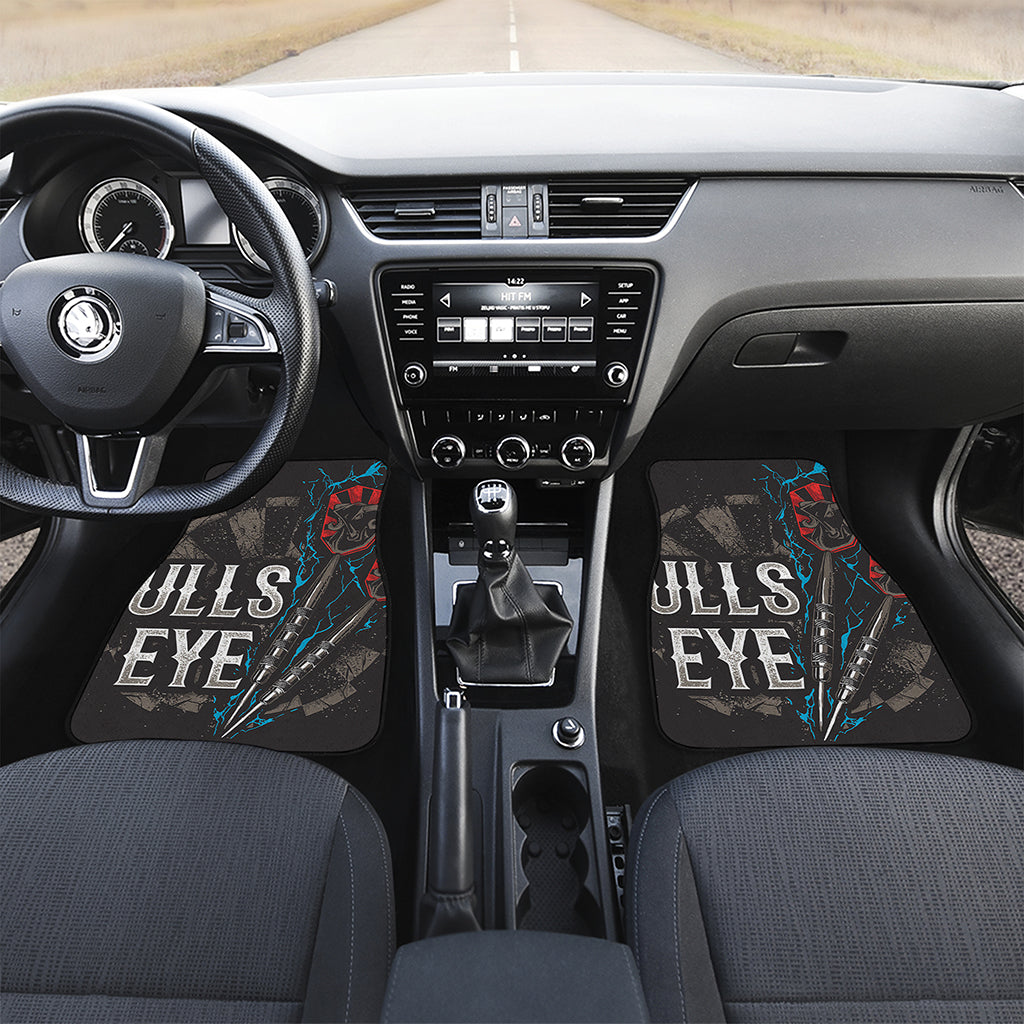 Bullseye Darts Print Front and Back Car Floor Mats
