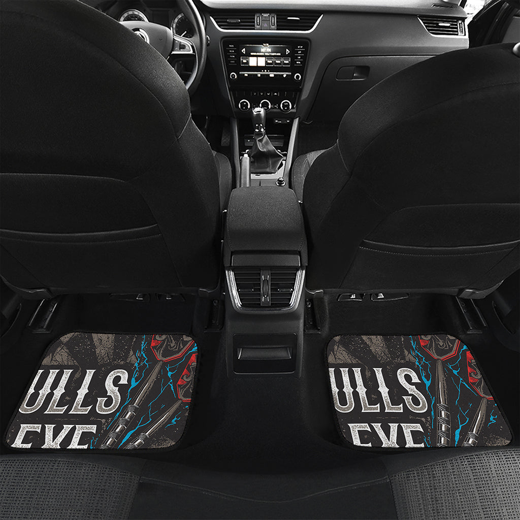 Bullseye Darts Print Front and Back Car Floor Mats
