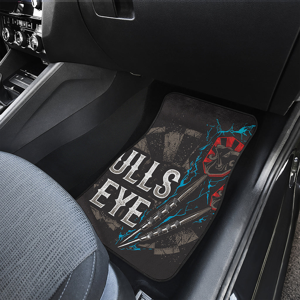 Bullseye Darts Print Front and Back Car Floor Mats
