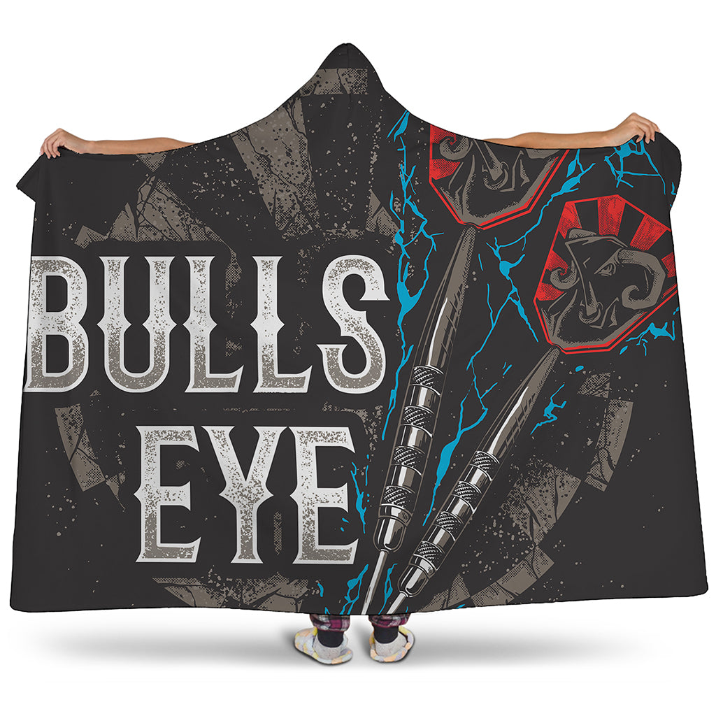 Bullseye Darts Print Hooded Blanket
