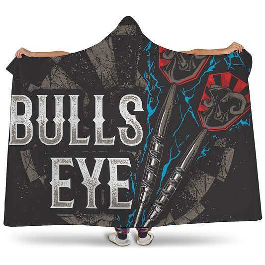 Bullseye Darts Print Hooded Blanket