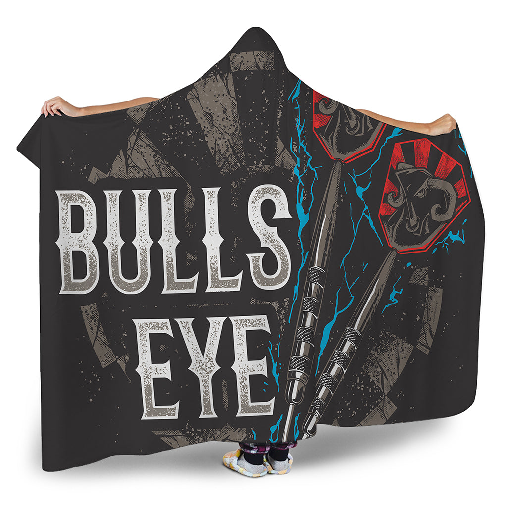 Bullseye Darts Print Hooded Blanket