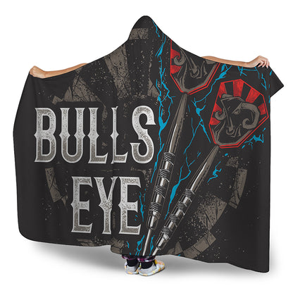 Bullseye Darts Print Hooded Blanket