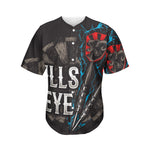 Bullseye Darts Print Men's Baseball Jersey