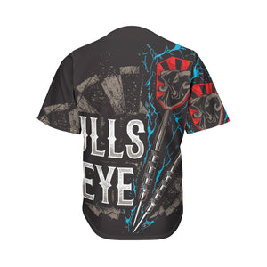 Bullseye Darts Print Men's Baseball Jersey