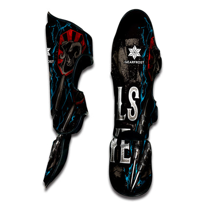 Bullseye Darts Print Muay Thai Shin Guard