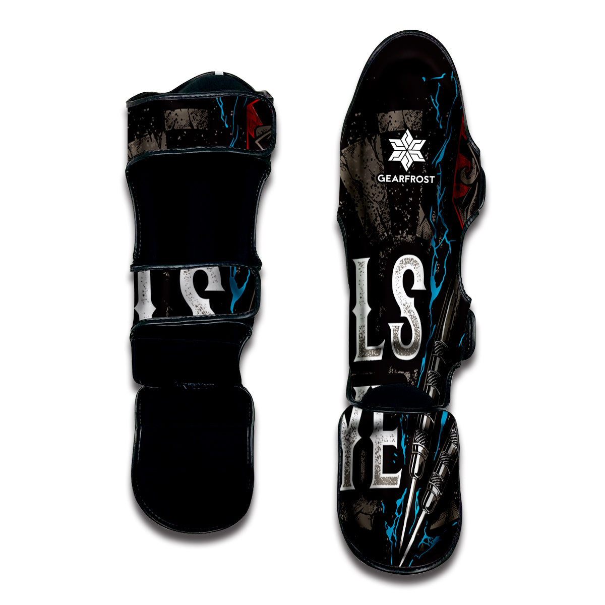 Bullseye Darts Print Muay Thai Shin Guard