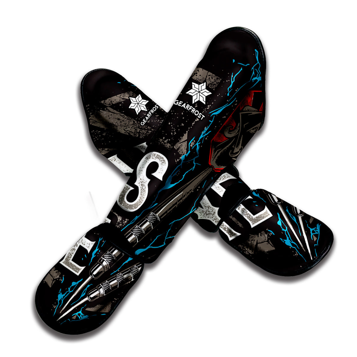 Bullseye Darts Print Muay Thai Shin Guard