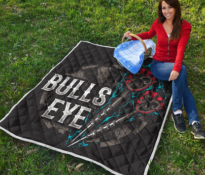 Bullseye Darts Print Quilt