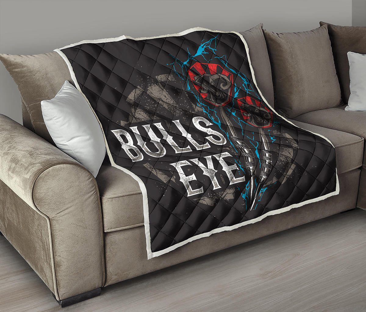 Bullseye Darts Print Quilt