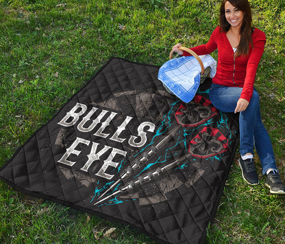 Bullseye Darts Print Quilt