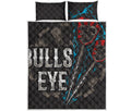 Bullseye Darts Print Quilt Bed Set