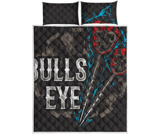 Bullseye Darts Print Quilt Bed Set