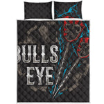 Bullseye Darts Print Quilt Bed Set