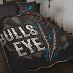 Bullseye Darts Print Quilt Bed Set
