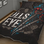 Bullseye Darts Print Quilt Bed Set