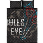 Bullseye Darts Print Quilt Bed Set