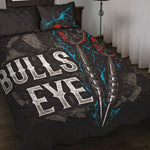 Bullseye Darts Print Quilt Bed Set