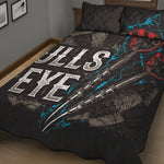Bullseye Darts Print Quilt Bed Set