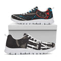 Bullseye Darts Print White Running Shoes