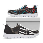 Bullseye Darts Print White Sneakers