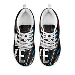 Bullseye Darts Print White Sneakers