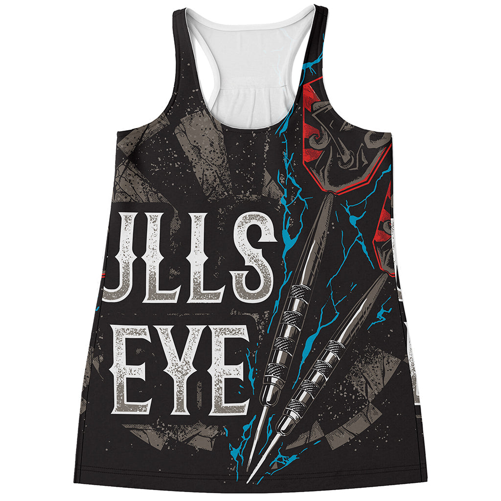 Bullseye Darts Print Women's Racerback Tank Top