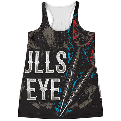 Bullseye Darts Print Women's Racerback Tank Top