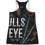 Bullseye Darts Print Women's Racerback Tank Top
