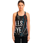 Bullseye Darts Print Women's Racerback Tank Top