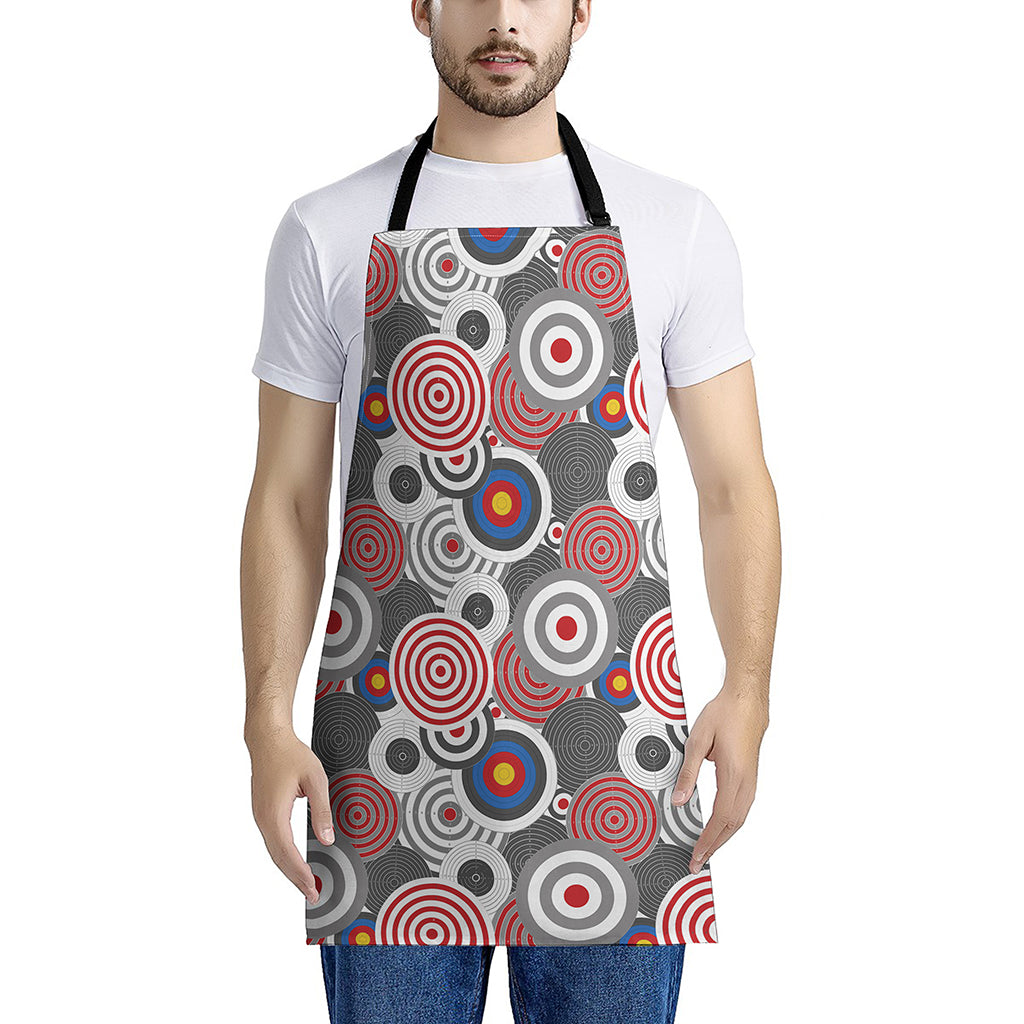 Bullseye Target Pattern Print Apron