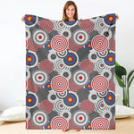 Bullseye Target Pattern Print Blanket