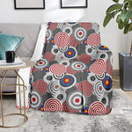 Bullseye Target Pattern Print Blanket