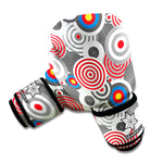 Bullseye Target Pattern Print Boxing Gloves
