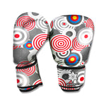 Bullseye Target Pattern Print Boxing Gloves