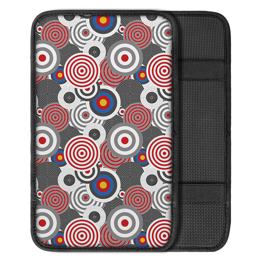 Bullseye Target Pattern Print Car Center Console Cover