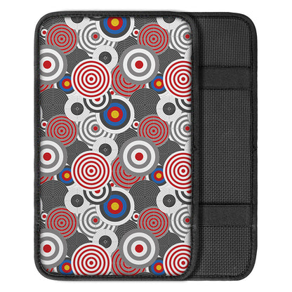 Bullseye Target Pattern Print Car Center Console Cover