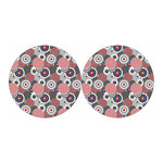 Bullseye Target Pattern Print Car Coasters