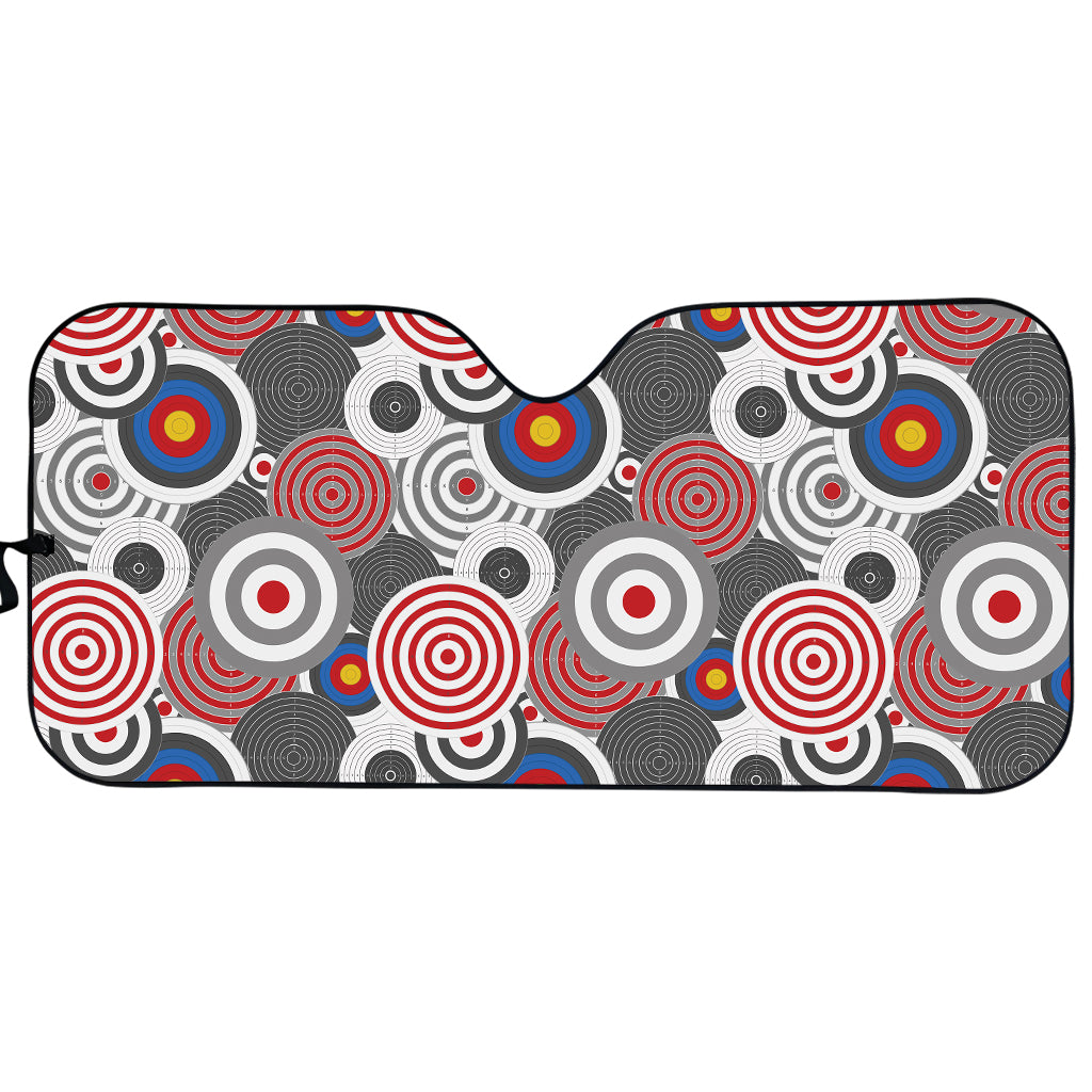 Bullseye Target Pattern Print Car Sun Shade