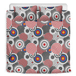 Bullseye Target Pattern Print Duvet Cover Bedding Set