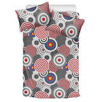 Bullseye Target Pattern Print Duvet Cover Bedding Set