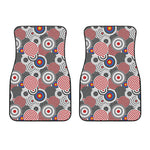 Bullseye Target Pattern Print Front Car Floor Mats