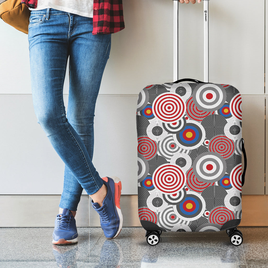 Bullseye Target Pattern Print Luggage Cover