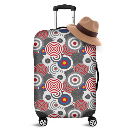 Bullseye Target Pattern Print Luggage Cover