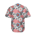 Bullseye Target Pattern Print Men's Baseball Jersey