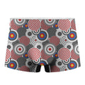 Bullseye Target Pattern Print Men's Boxer Briefs