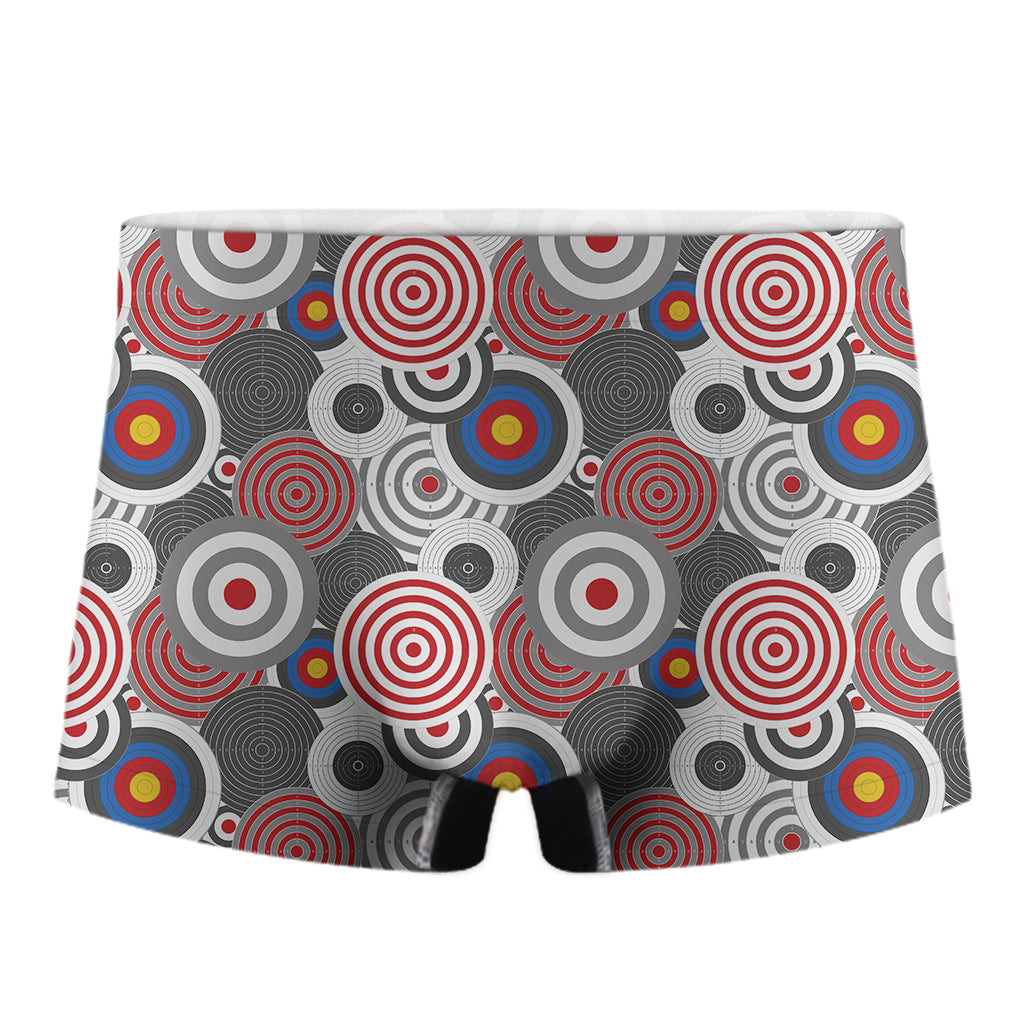 Bullseye Target Pattern Print Men's Boxer Briefs